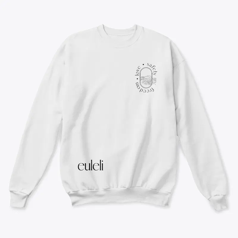 Euleli Black Crest Crewneck